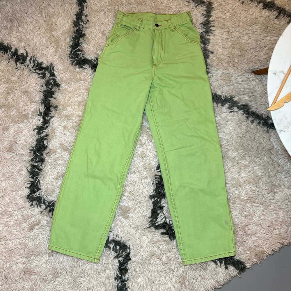 Brandy Melville Green Straight Leg Jeans